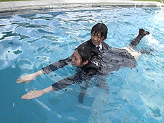 恒例の制服での練成