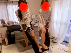梨央とまいに電気アンマ○制射精の刑やられたんだけど