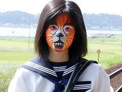 Animal Face Painting Girl