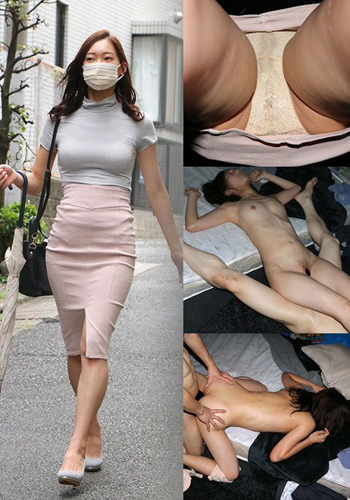 細細スレンダー腹筋女