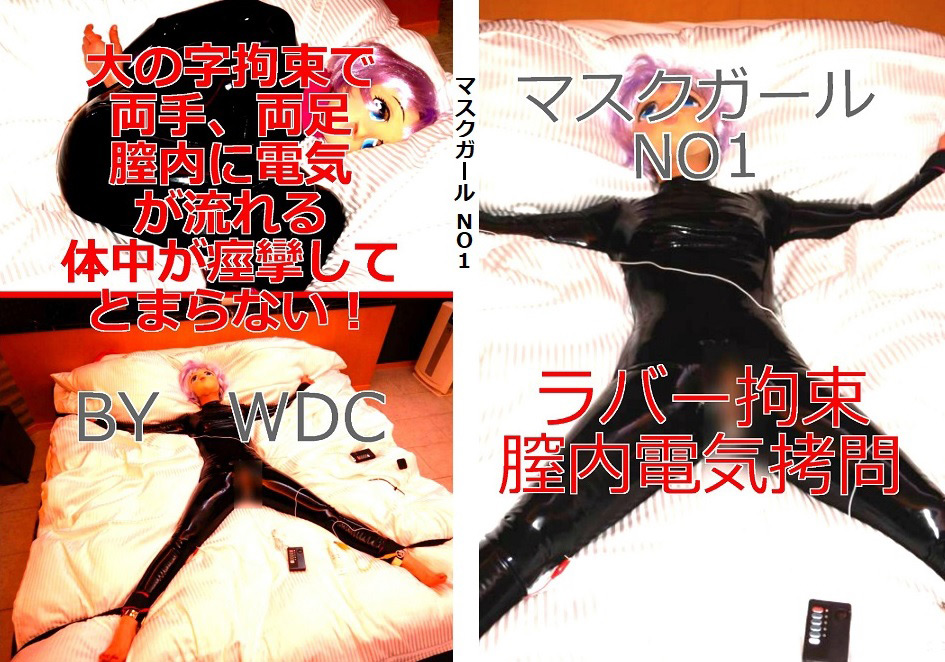マスクガール NO1 ラバー拘束膣内電気○問