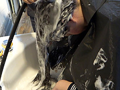 黒髪スーパーロングヘア女子○生 先生と禁断シャンプー