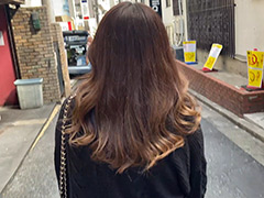 髪楽園No.7茶黒ロング巻き髪前編