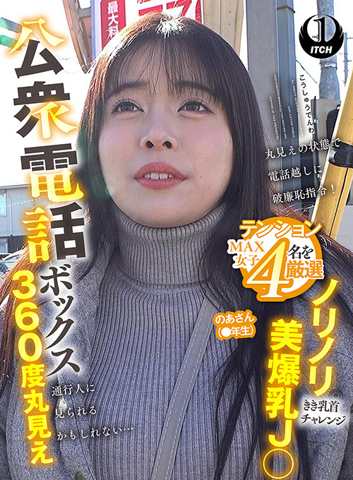 公衆電話ボックス360度丸見え のあさん（●年生）