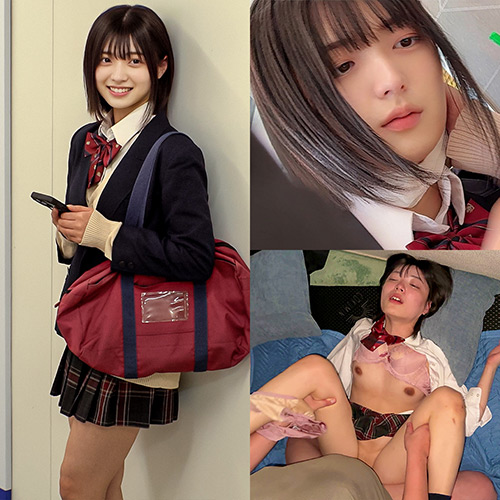 《巨根痴●》ショートカット学生 ピンクP